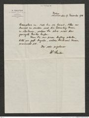 Nachlass Franz Steindachner, Brief von H. Sauter an Franz Steindachner (17.12.1906), Inv.Nr. 438.01, Seite 3